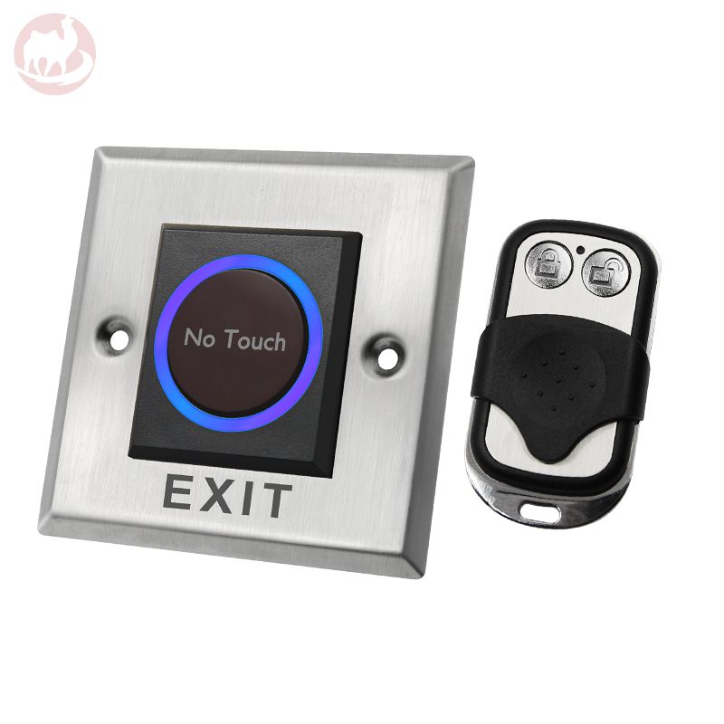K2-1-RL Touchless Exit Button – Infrared Induction & Remote Control Switch for Access Control Systems